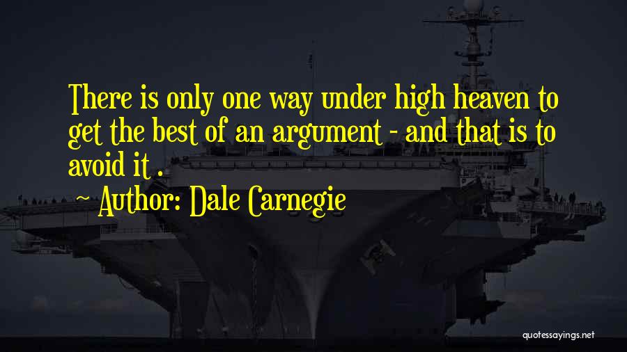 Argument Quotes By Dale Carnegie