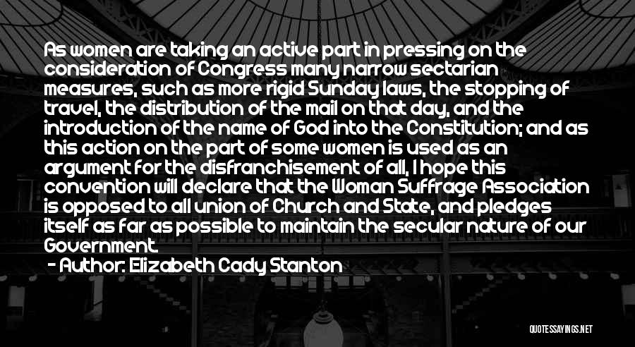 Argument Quotes By Elizabeth Cady Stanton