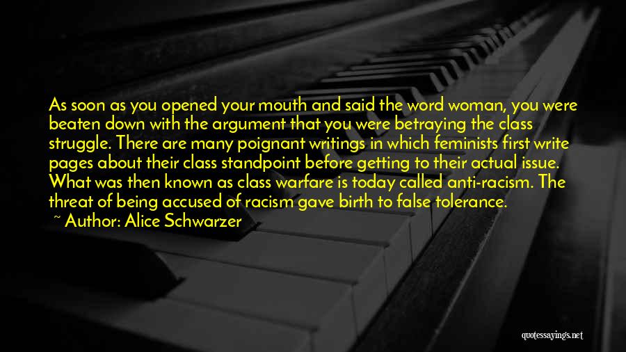 Argument Writing Quotes By Alice Schwarzer