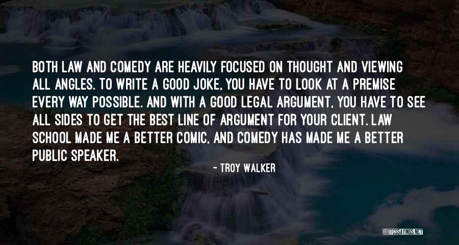 Argument Writing Quotes By Troy Walker