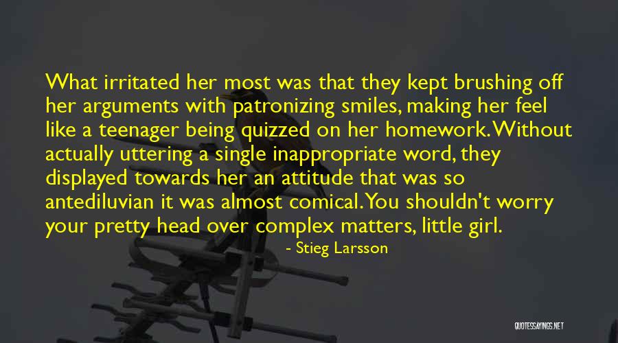 Arguments And Making Up Quotes By Stieg Larsson