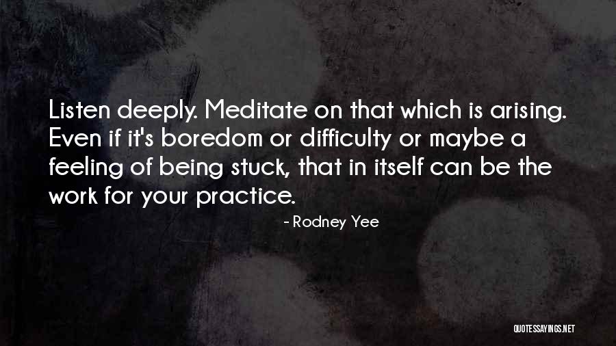 Arising Quotes By Rodney Yee