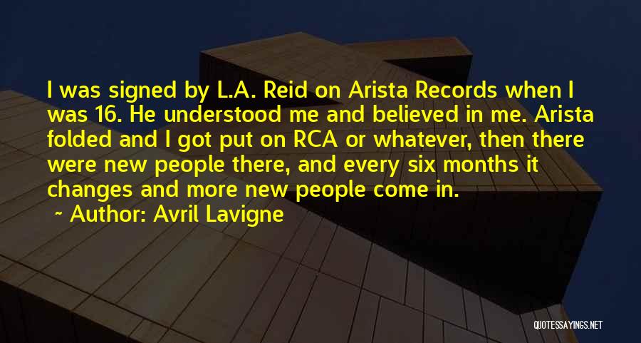 Arista Quotes By Avril Lavigne