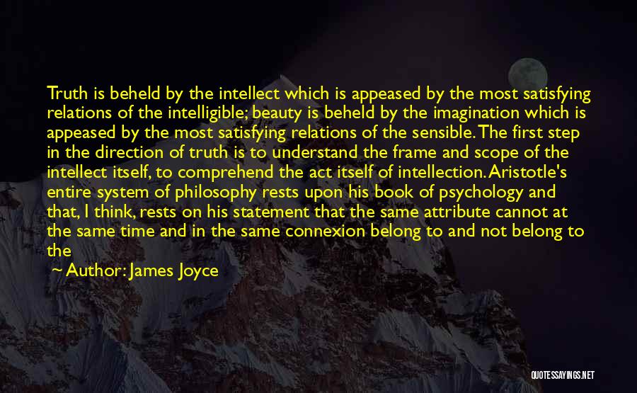 Aristotle Aesthetics Quotes By James Joyce
