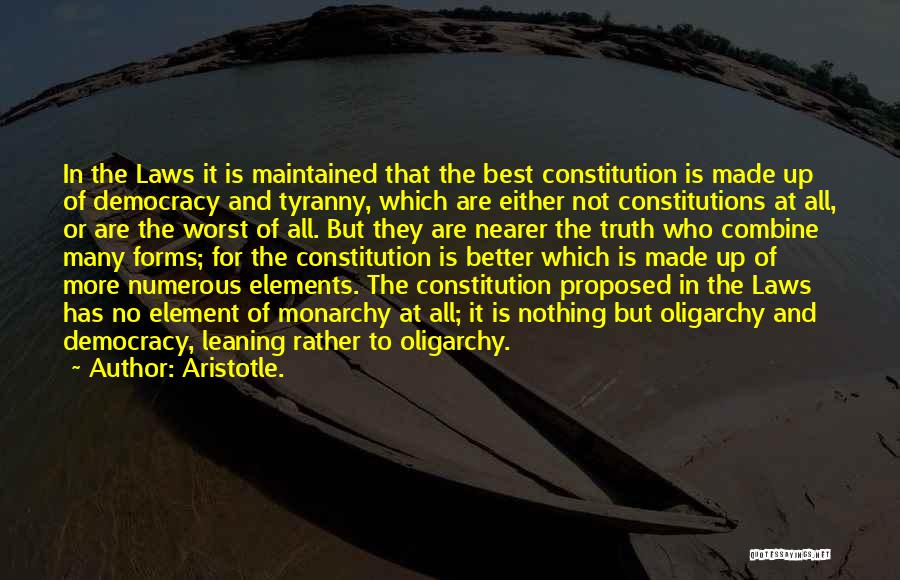 Aristotle Democracy And Oligarchy Quotes By Aristotle.