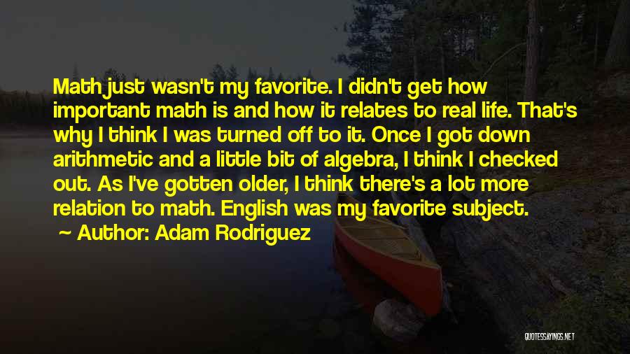 Arithmetic Quotes By Adam Rodriguez