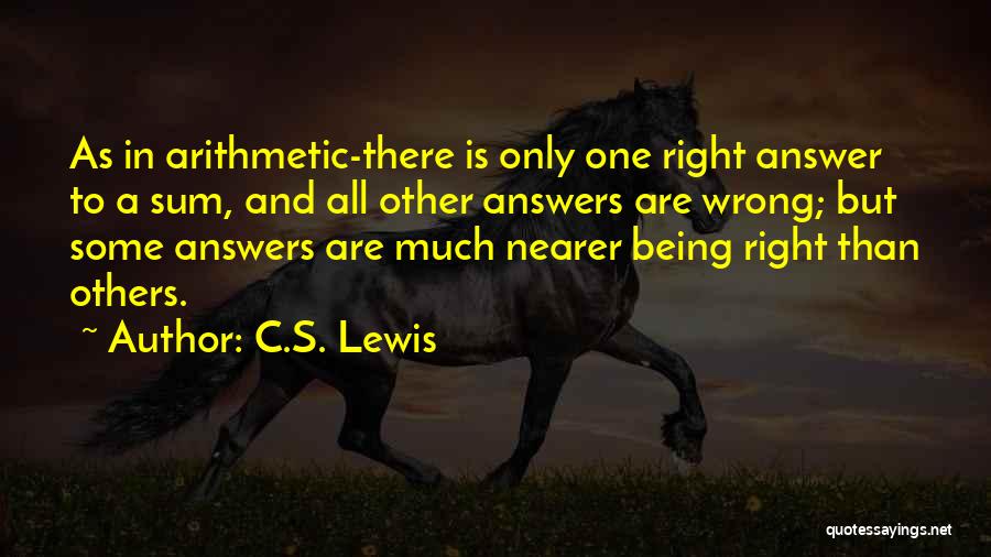 Arithmetic Quotes By C.S. Lewis