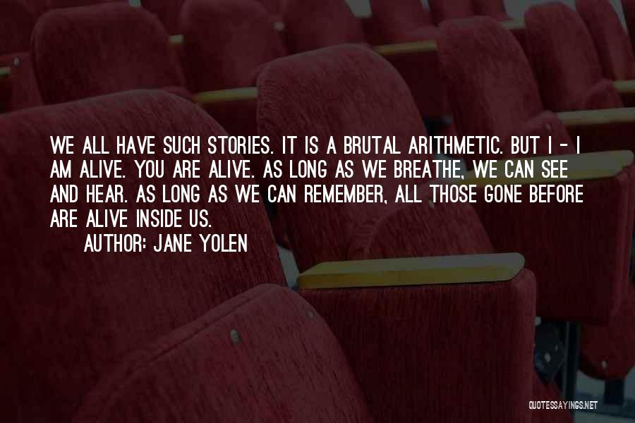 Arithmetic Quotes By Jane Yolen