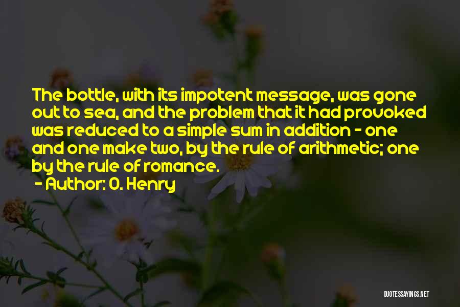 Arithmetic Quotes By O. Henry