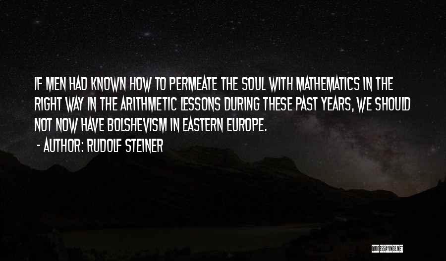 Arithmetic Quotes By Rudolf Steiner