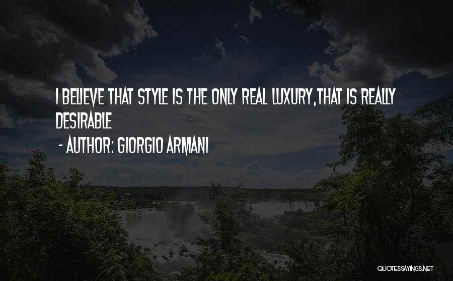 Armani Quotes By Giorgio Armani