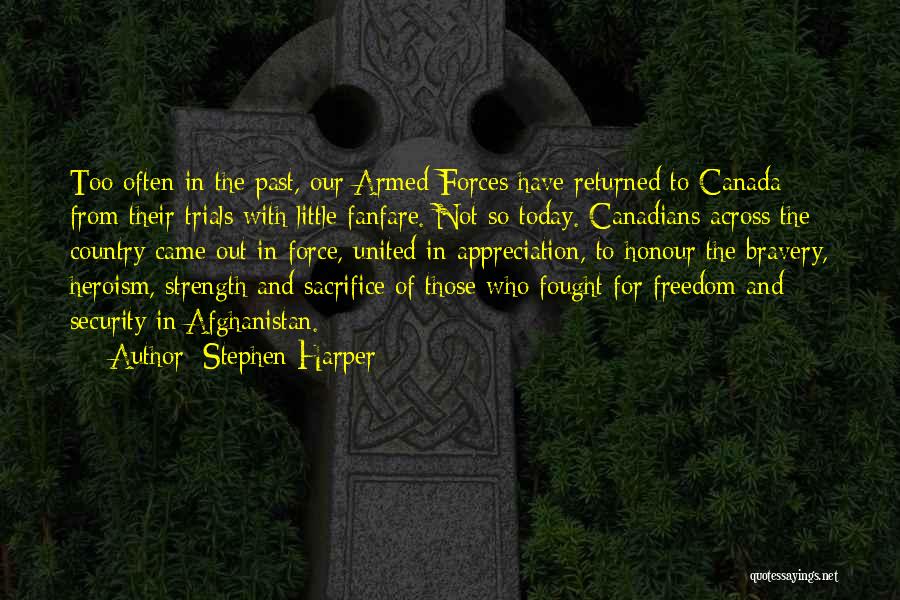 Armed Security Quotes By Stephen Harper