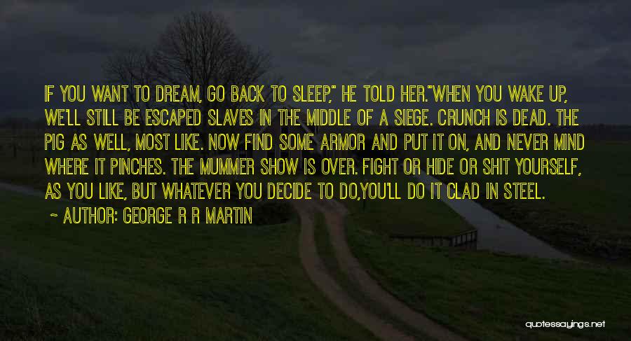 Armor For Sleep Quotes By George R R Martin