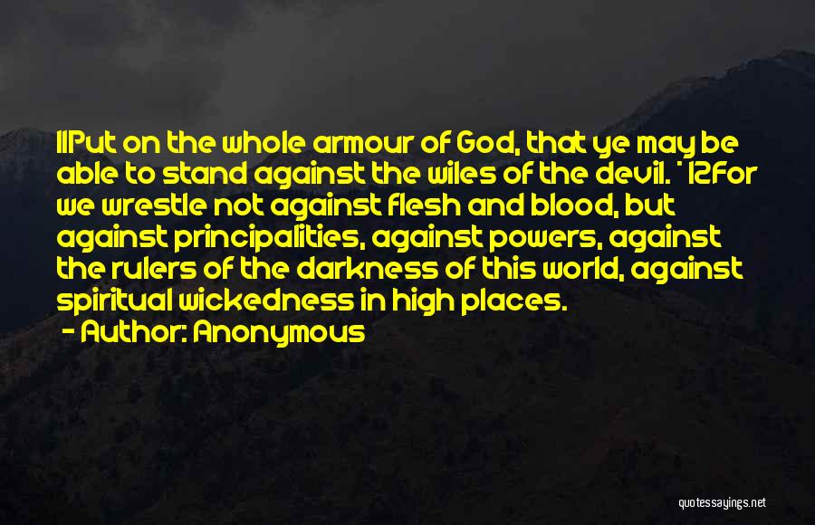 Armour Of God Quotes By Anonymous