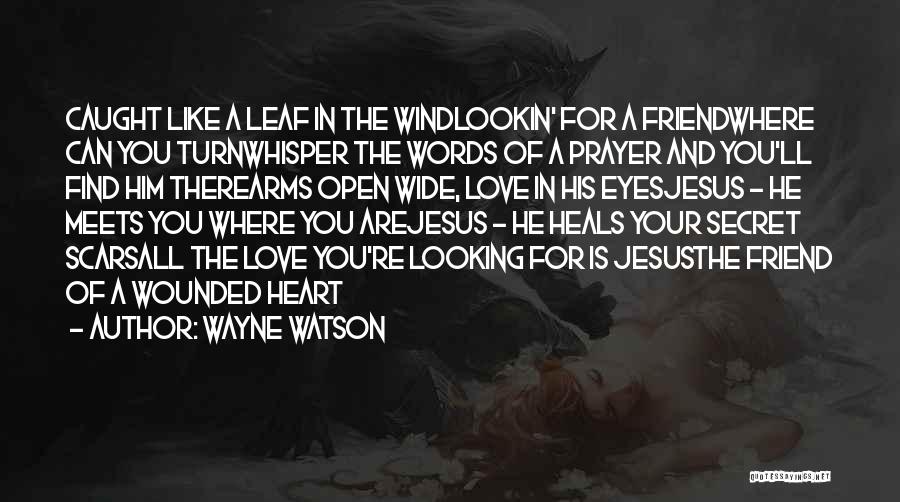 Arms Open Wide Quotes By Wayne Watson