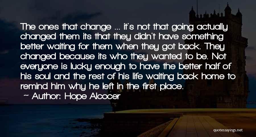 Army Distance Love Quotes By Hope Alcocer