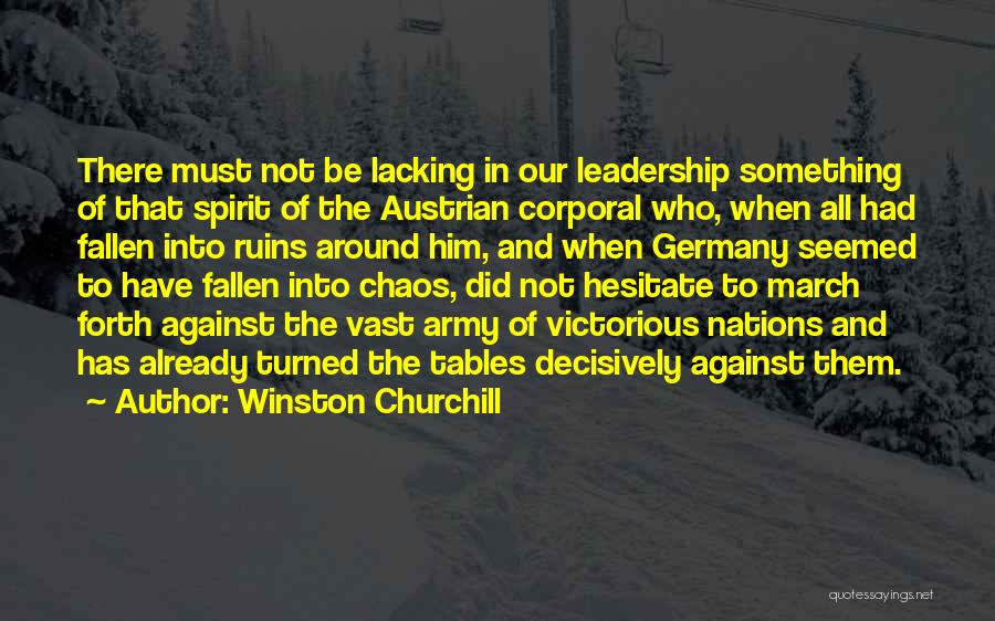 Army Leadership Quotes By Winston Churchill