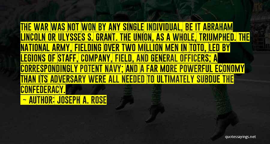 Army Of Two Quotes By Joseph A. Rose