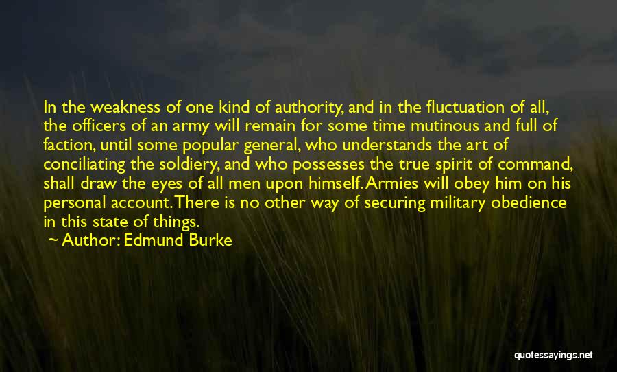 Army Officers Quotes By Edmund Burke