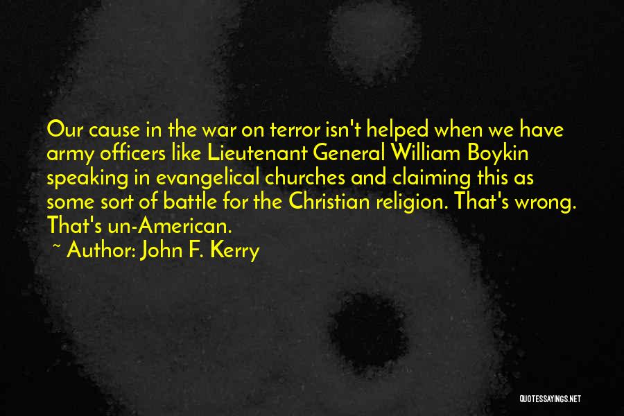 Army Officers Quotes By John F. Kerry