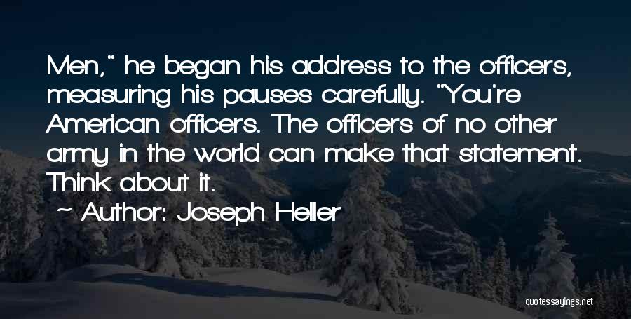 Army Officers Quotes By Joseph Heller