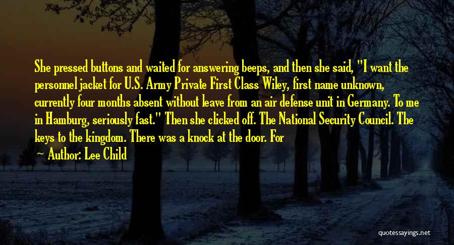 Army Personnel Quotes By Lee Child