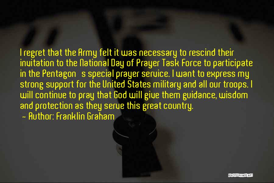 Army Strong Quotes By Franklin Graham