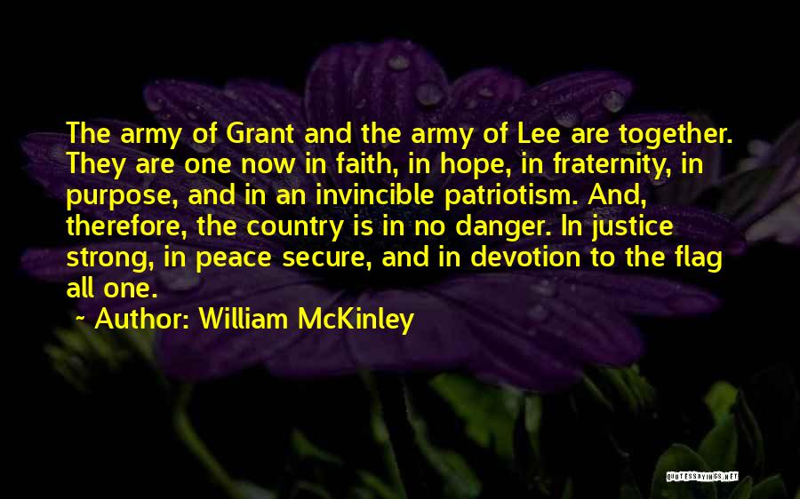 Army Strong Quotes By William McKinley