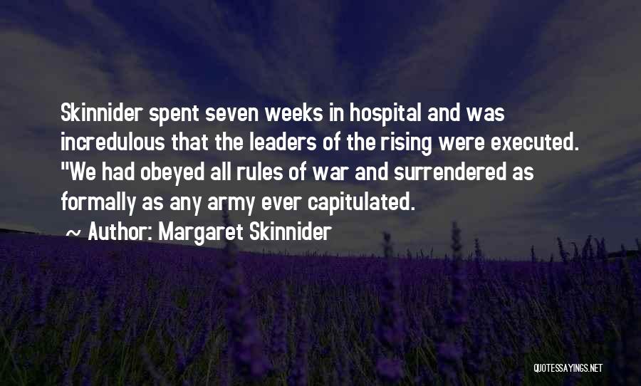 Army War Quotes By Margaret Skinnider
