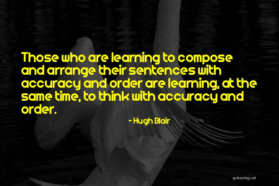 Arrange Quotes By Hugh Blair Arrange Quotes By Hugh Blair