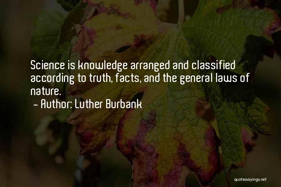 Arranged Quotes By Luther Burbank