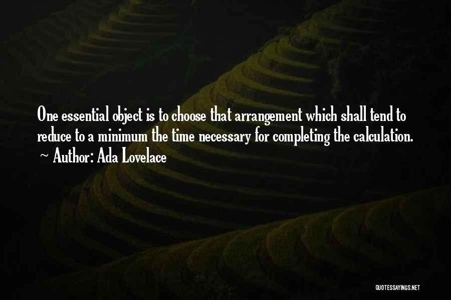 Arrangement Quotes By Ada Lovelace