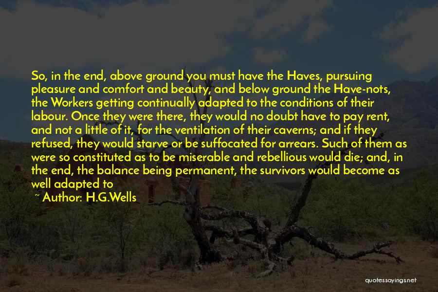 Arrears Quotes By H.G.Wells