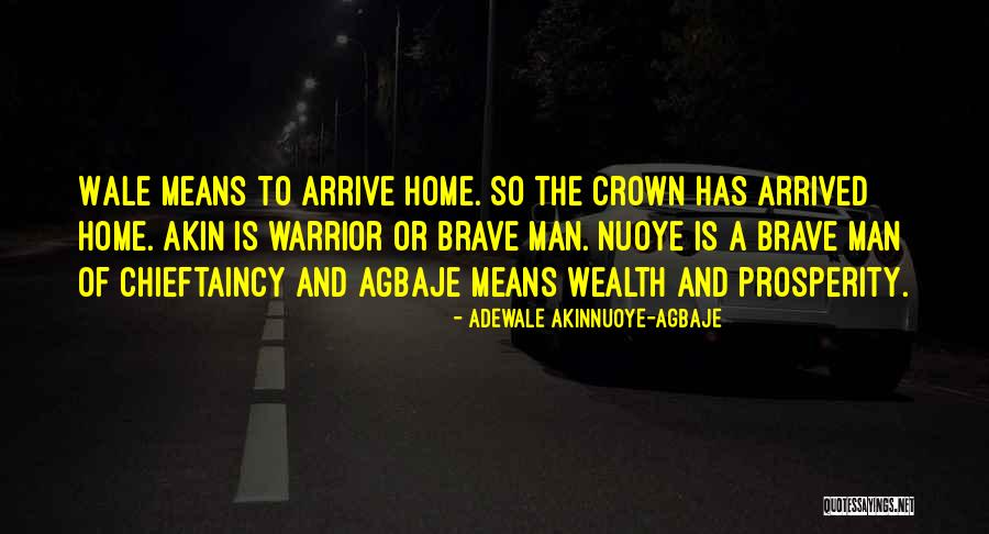 Arrived Home Quotes By Adewale Akinnuoye-Agbaje