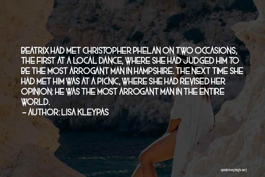 Arrogant Man Quotes By Lisa Kleypas