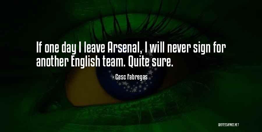 Arsenal Team Quotes By Cesc Fabregas