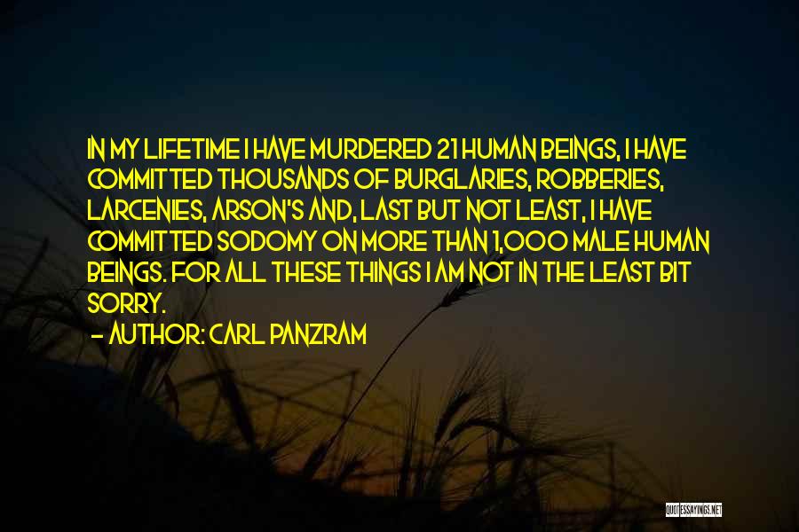 Arson Quotes By Carl Panzram