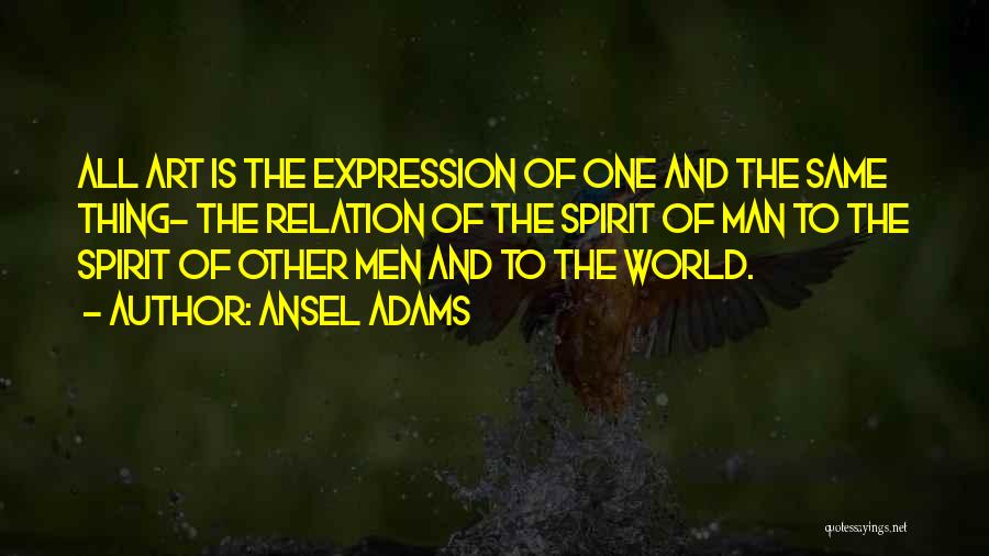 Art And Expression Quotes By Ansel Adams