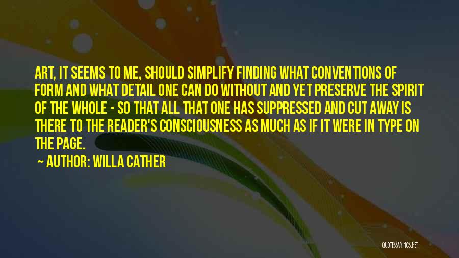 Art And Finding Yourself Quotes By Willa Cather