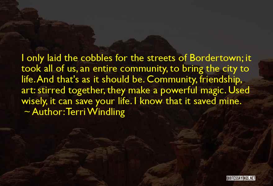 Art And Friendship Quotes By Terri Windling