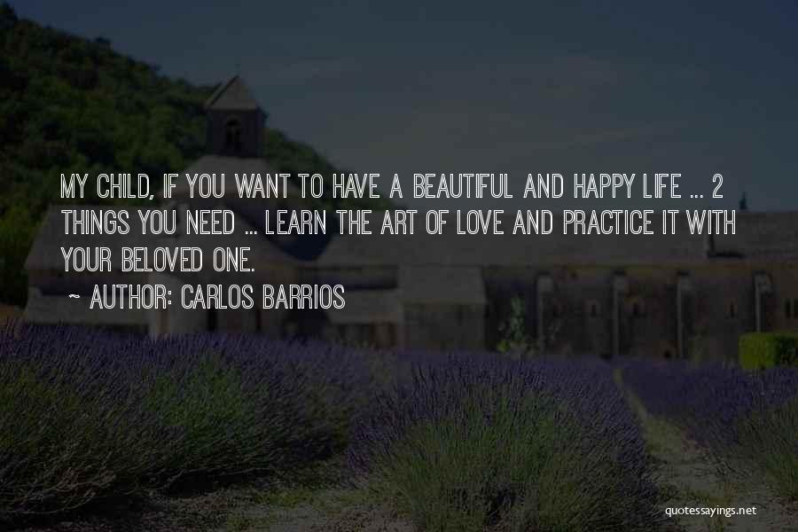 Art And Happiness Quotes By Carlos Barrios