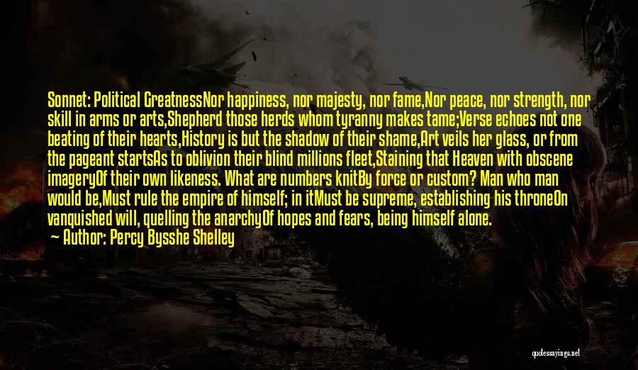 Art And Happiness Quotes By Percy Bysshe Shelley