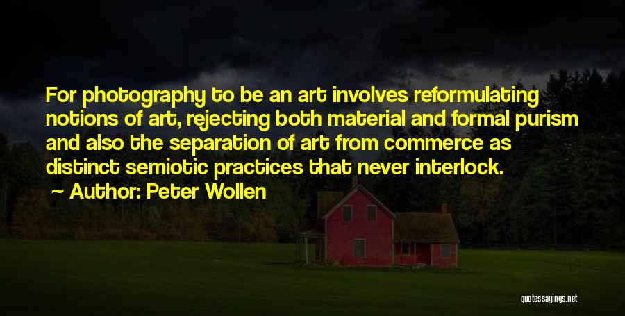 Art And Photography Quotes By Peter Wollen