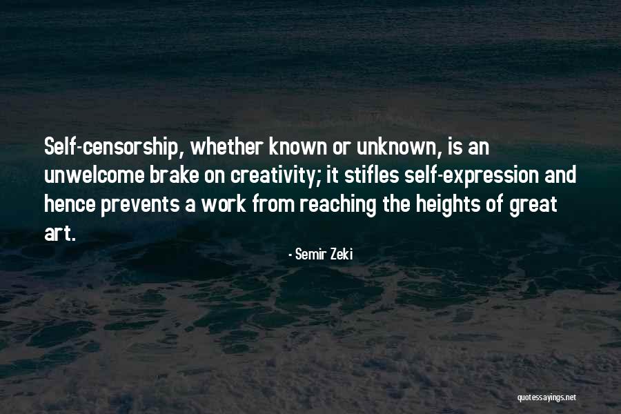 Art And Self Expression Quotes By Semir Zeki Art And Self Expression Quotes By Semir Zeki