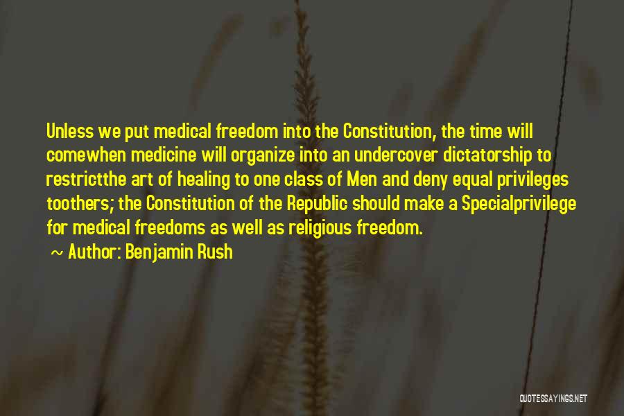 Art Class Quotes By Benjamin Rush