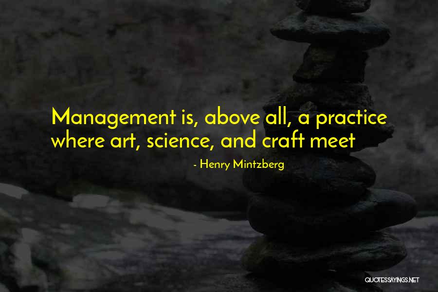 Art Craft Quotes By Henry Mintzberg