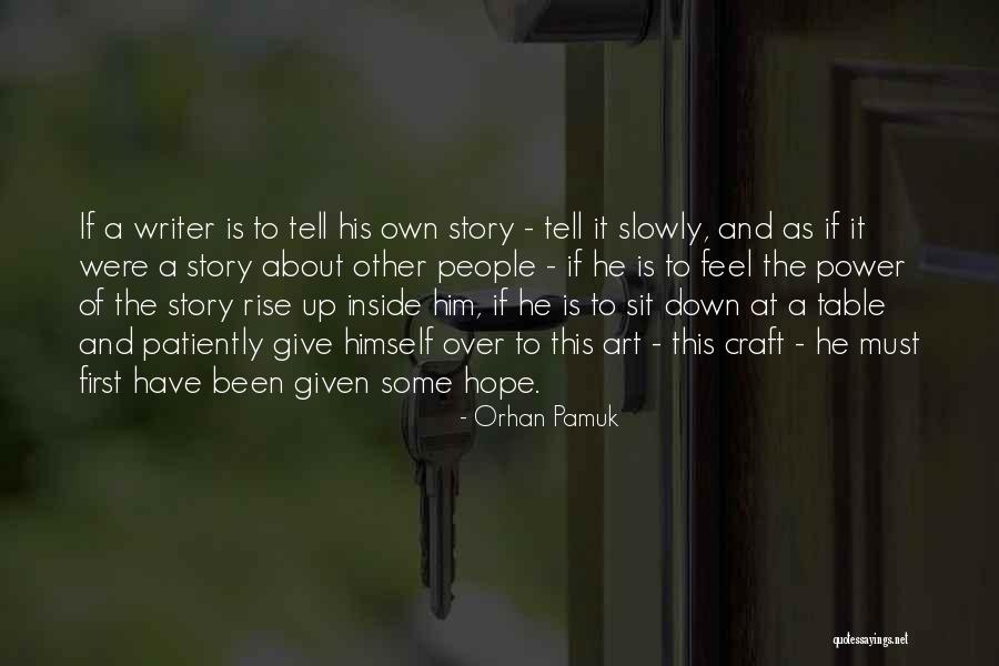 Art Craft Quotes By Orhan Pamuk