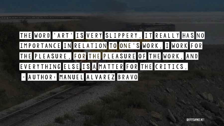 Art Critics Quotes By Manuel Alvarez Bravo