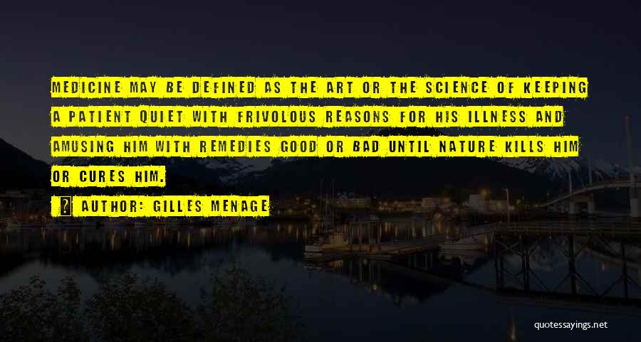 Art Defined Quotes By Gilles Menage