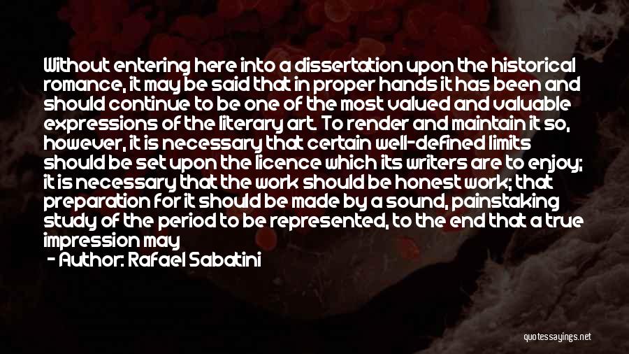 Art Defined Quotes By Rafael Sabatini